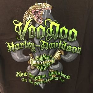 Harley Davidson New Orleans French Quarter Crew Neck Graphic Tee